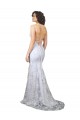 Cheap V-Neckline Backless Floral Patterned Sequin Formal Bridesmaid Dress / Prom Dress UK