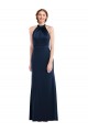 Cheap High Neck Open Back Long Maxi Bridesmaid Dress / Prom Dress UK