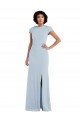 Cheap Cap Sleeve Cutout Tie Back Trumpet Bridesmaid Dress UK