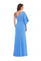Cheap One Shoulder Bell Sleeves Trumpet Bridesmaid Dress / Prom Dress UK