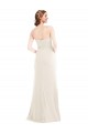 Cheap Long Strapless Tuxedo Maxi Bridesmaid Dress / Prom Dress with Front Slit & Pockets UK