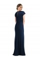 Cheap Soft Bow Blouson Bodice Trumpet Formal Crepe Bridesmaid Dress / Prom Dress UK