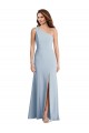 Cheap Bold One Shoulder Trumpet Maxi Formal Crepe Bridesmaid Dress / Prom Dress UK