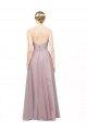 Cheap Sweetheart Neckline Long Tulle Bridesmaid Dress with Lace Bodice UK