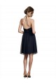Cheap High Neck Illusion Bodice Bridesmaids Dress UK