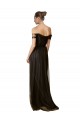 Cheap Off The Shoulder Sequined Lace Tulle Bridesmaid Dress UK