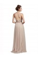 Cheap Sweetheart Tulle Bridesmaid Dress with High Neck Illusion Bodice UK