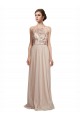 Cheap Sweetheart Tulle Bridesmaid Dress with High Neck Illusion Bodice UK