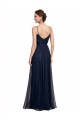 Cheap Spaghetti Strap Tulle Bridesmaids Dress with Ballerina Neckline UK