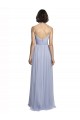 Cheap Spaghetti Strap Tulle Bridesmaids Dress with Ruched Bodice UK