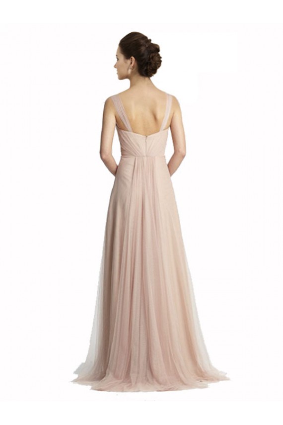 Cheap Sweetheart A-Line Tulle Draped Bridesmaid Dress UK