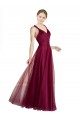 Cheap Long Sweetheart Tulle Bridesmaid Dress with Straps and Criss Cross Back UK