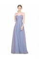Cheap Strapless Sweetheart A-Line Tulle Bridesmaid Dress with Low Back UK