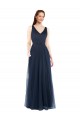 Cheap V-Neck Soft and Simple Tulle Bridesmaid Dress UK