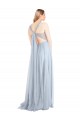 Cheap Sweetheart Spaghetti Straps Long Tulle Bridesmaid Dress with Criss Cross Back UK