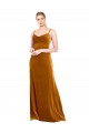 Cheap Long Velvet Cowl Neck Slip Bridesmaid Dress / Prom Dress UK