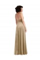 Cheap Square Neck Formal Velvet Maxi Bridesmaid Dress / Prom Dress with Front Slit & Pockets UK