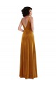Cheap Twist Front Cutout Velvet Maxi Bridesmaid Dress / Prom Dress with Pockets UK