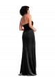 Cheap Empire Waist Formal Stretch Velvet Bridesmaid Dress / Prom Dress with Halter Strap UK