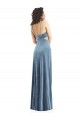 Cheap Spaghetti Strap Long Full Length Formal Velvet Maxi Bridesmaid Dress / Prom Dress UK