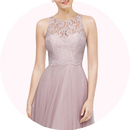 Cheap Illusion Neck Bridesmaid Dresses UK
