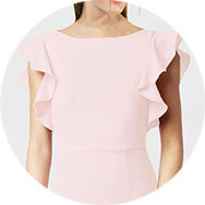 Cheap Ruffle Sleeves Bridesmaid Dresses UK